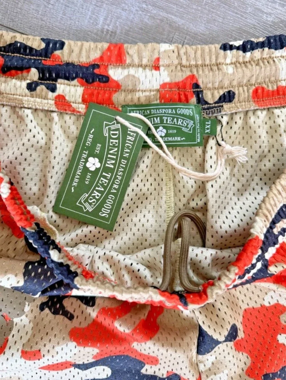 Denim Tears Wreath Camo Shorts Size 2XL SS25 NWT